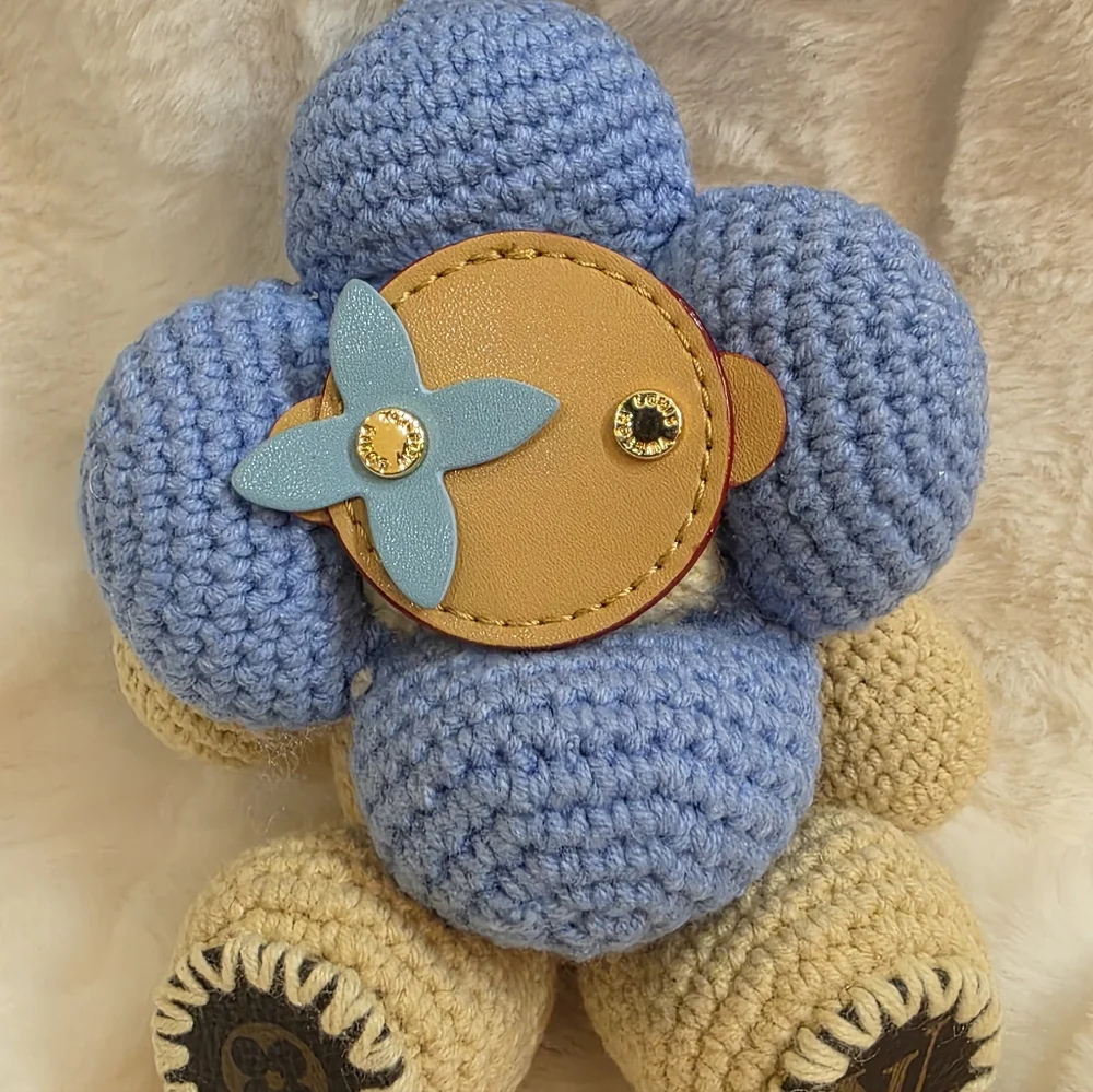 Vivi Knitted Doll Keychains - Blue